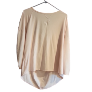 Pink stretchy 3/4 length top XL